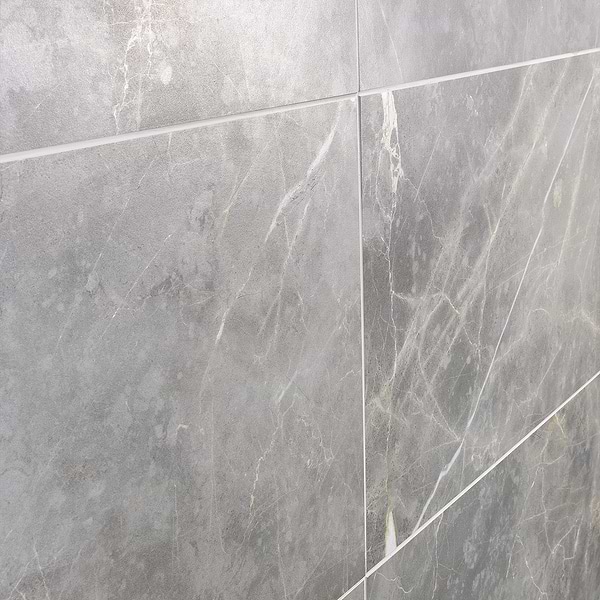 Marble Tech Grigio Imperiale 12x24 Matte Marble Look Porcelain Tile