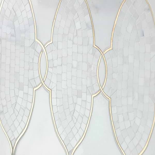 Duchess Lena Marble & Brass Tile