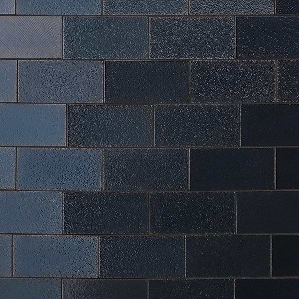 Magma Brick Iron Gray 3x6" Polished Lava Stone Tile