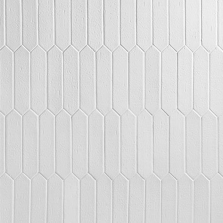 Sample-Belcrest Picket Blanco 2x8 Glossy Ceramic Tile