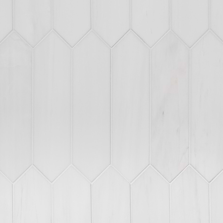 Bianco Dolomite White 3x12 Picket Premium Polished Marble Tile