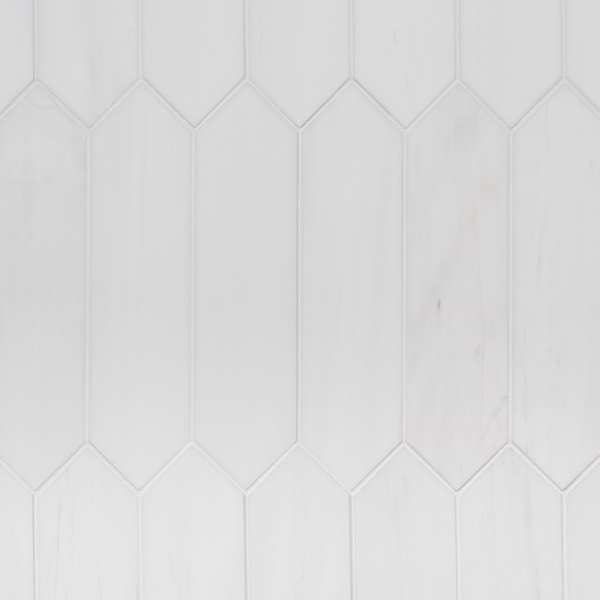 Bianco Dolomite White 3x12 Picket Premium Polished Marble Tile