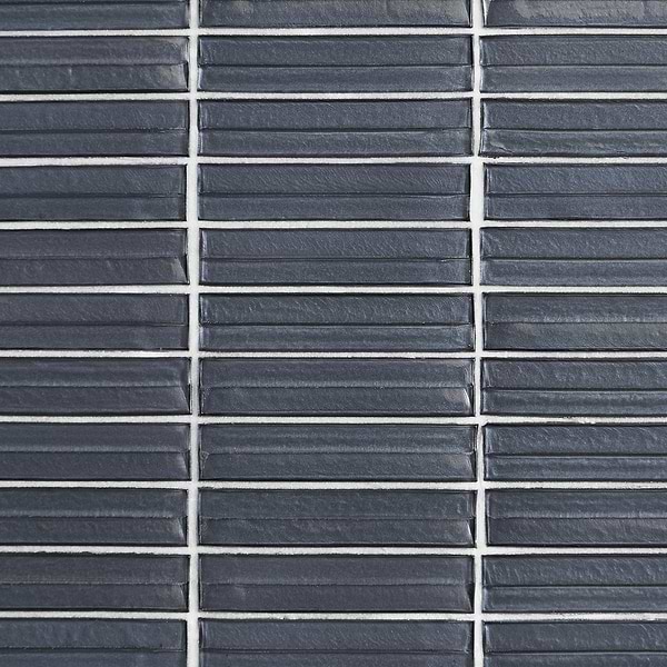 Maya Stacked Midnight Mosaic Tile