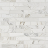 Calacatta White Gold 2x8 Honed Marble Subway Tile