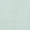 Loft Seafoam Green 4x12 Frosted Glass Subway Tile