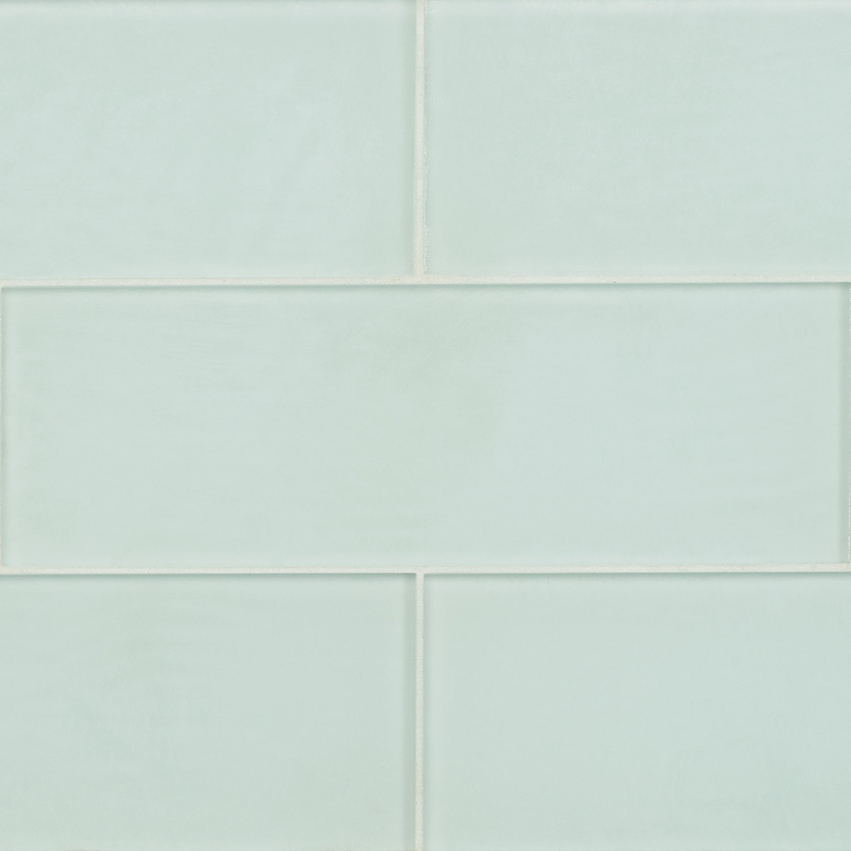 Loft Seafoam Green 4x12 Frosted Glass Subway Tile