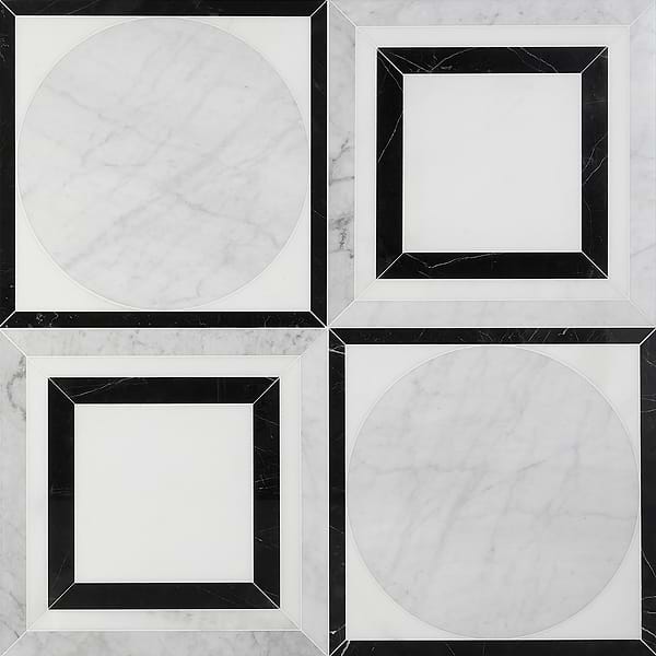 Cadre Ribera Polished Marble Mosaic Tile