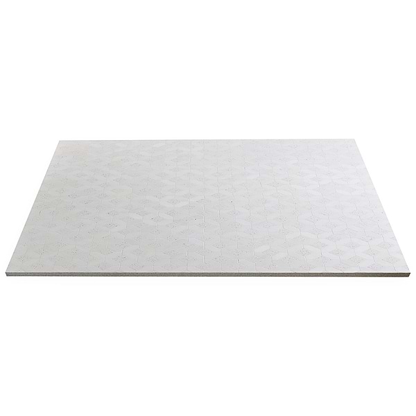 Cleopatra Diamond Salt White Terrazzo and Bianco White Marble Polished Mosaic Tile