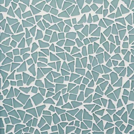 Fiji Atlantic Blue Frosted Matte Glass Mosaic Tile