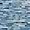 Artwave Beach Blue Iridescent 1x4 Polished Glass Mosaic Tile