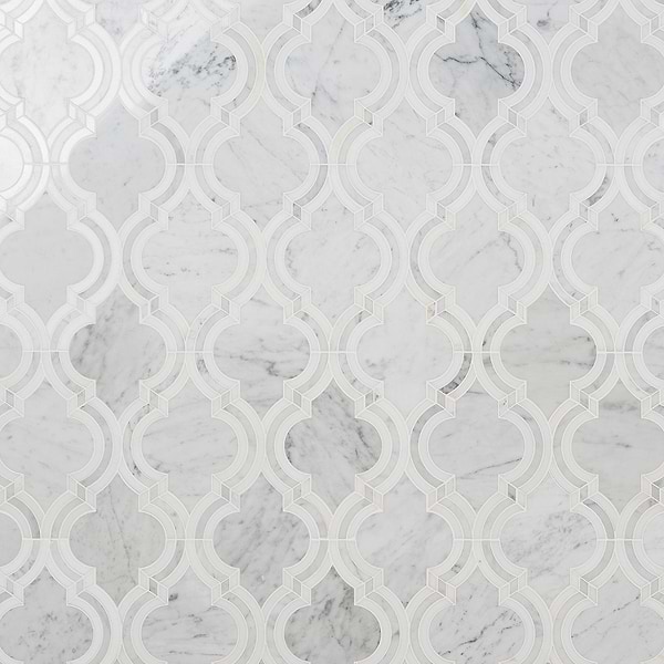 Abernethy Marble Waterjet Polished Mosaic Tile