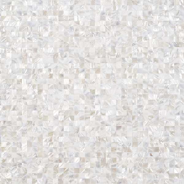 Mother of Pearl LPS Beige Small Squares Seamless Peel & Stick Self Adhesive Polished Pearl Shell Mosaic Tile