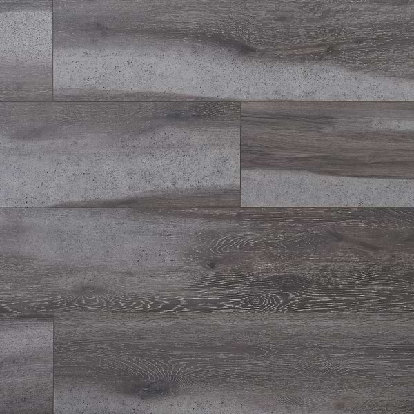 Woodcrete Charcoal Gray Rigid Core Click 12x48 Luxury Vinyl Tile