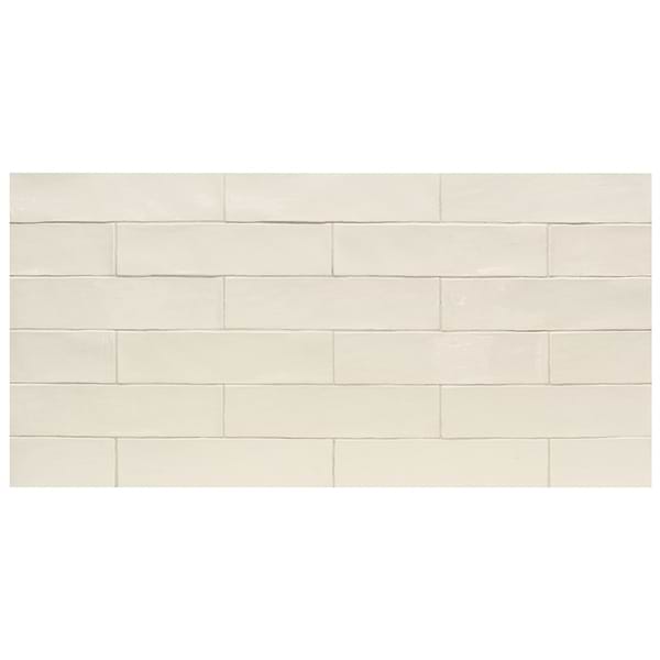 Lancaster Vanilla Cream Ivory 3x12 Polished Ceramic Subway Tile