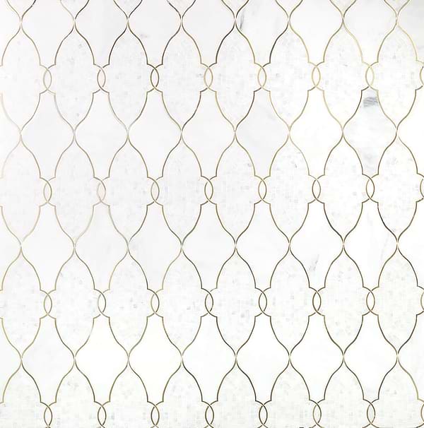 Marble + Metal Tile for Backsplash