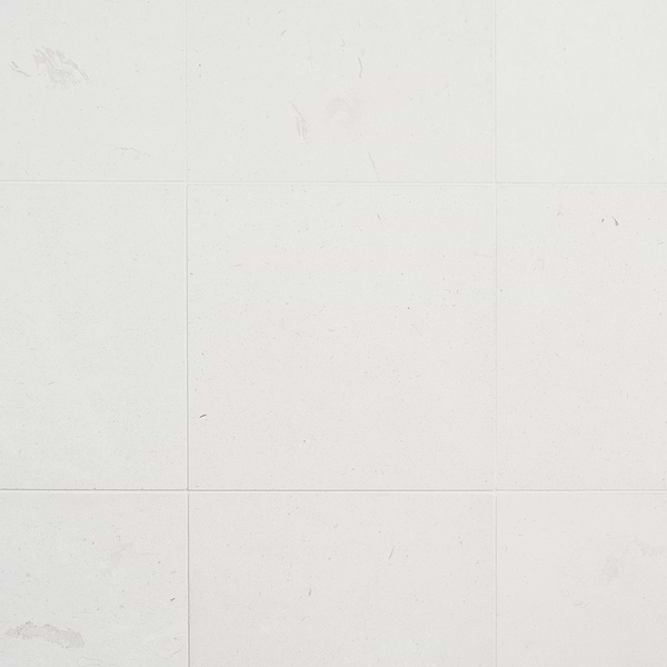 Corinthian White 12x12 Honed Limestone Tile