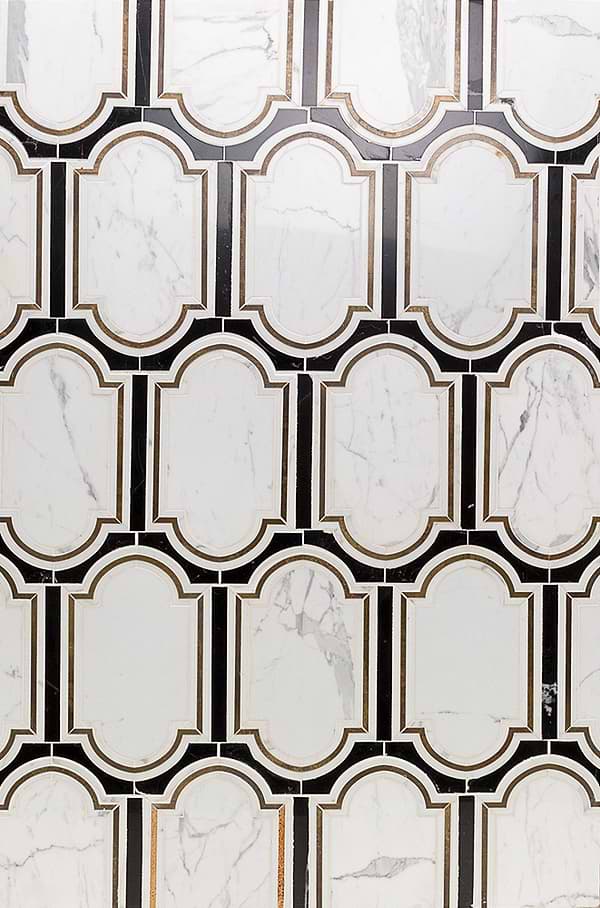 Inara Cavalier Brass And Marble Tile