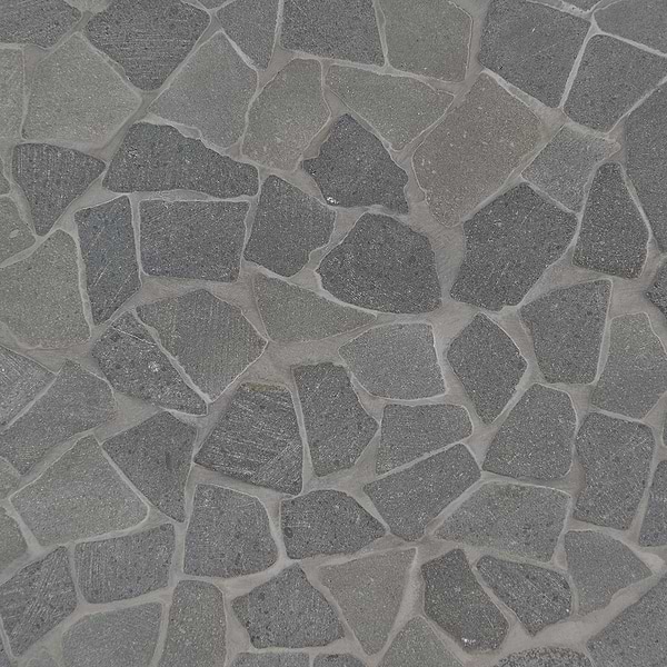 Nature Lava Black Tumbled Pebble Mosaic