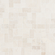 Nature Antique Lovina White Pebble Tumbled Mosaic Tile