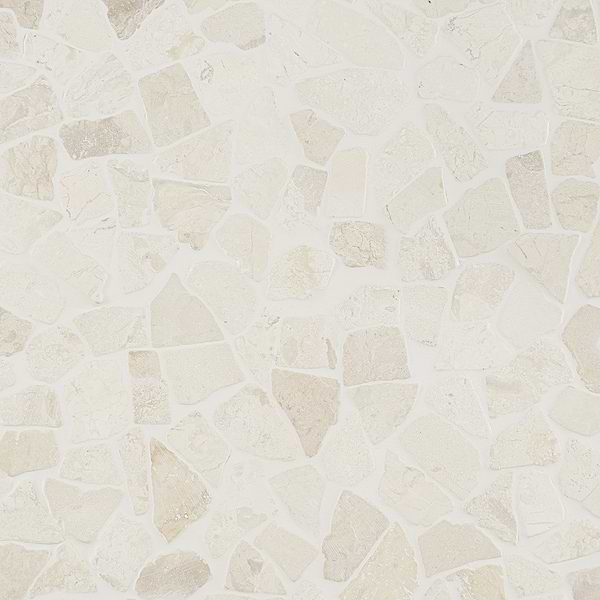 Nature WhiteTumbled Pebble Mosaic