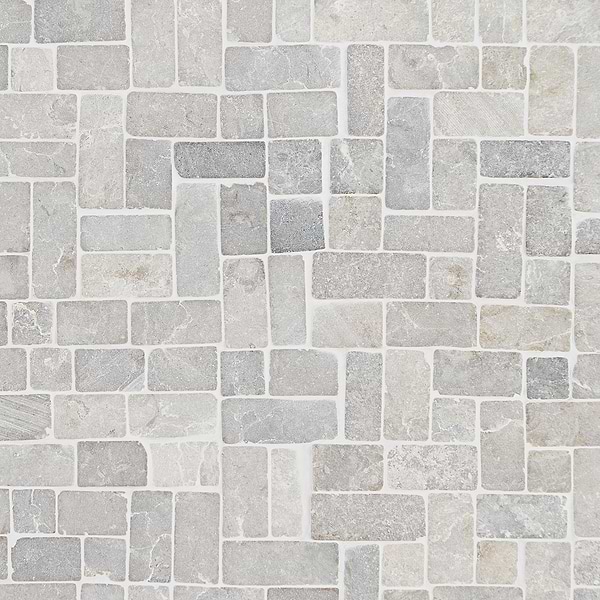 Nature Gray Antique Pebble Mosaic 