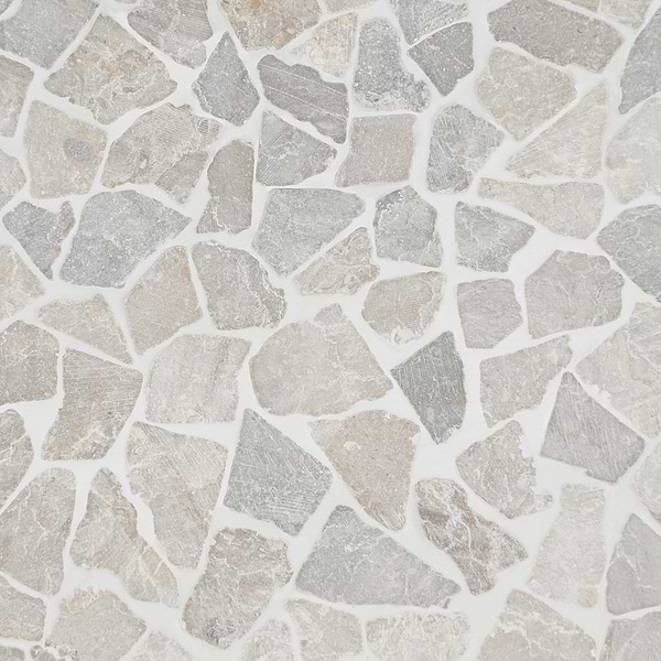 Nature Gray Tumbled Pebble Mosaic