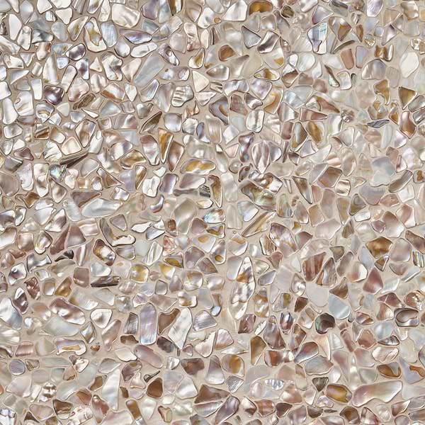 South Seas Pearl Pebbles Mosaic Polished Tile