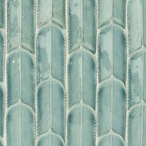 Disco-Quill Basil Polished Ceramic Mosaic