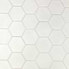Meadowmere Cement White 3" Hexagon Matte Ceramic Tile