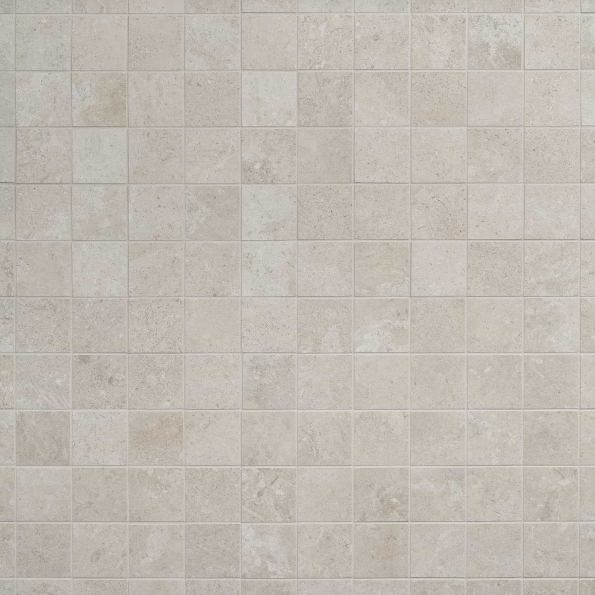 Saint Remy Avorio White 3D Textured Veining 2x2 Limestone Look Matte Mosaic Tile