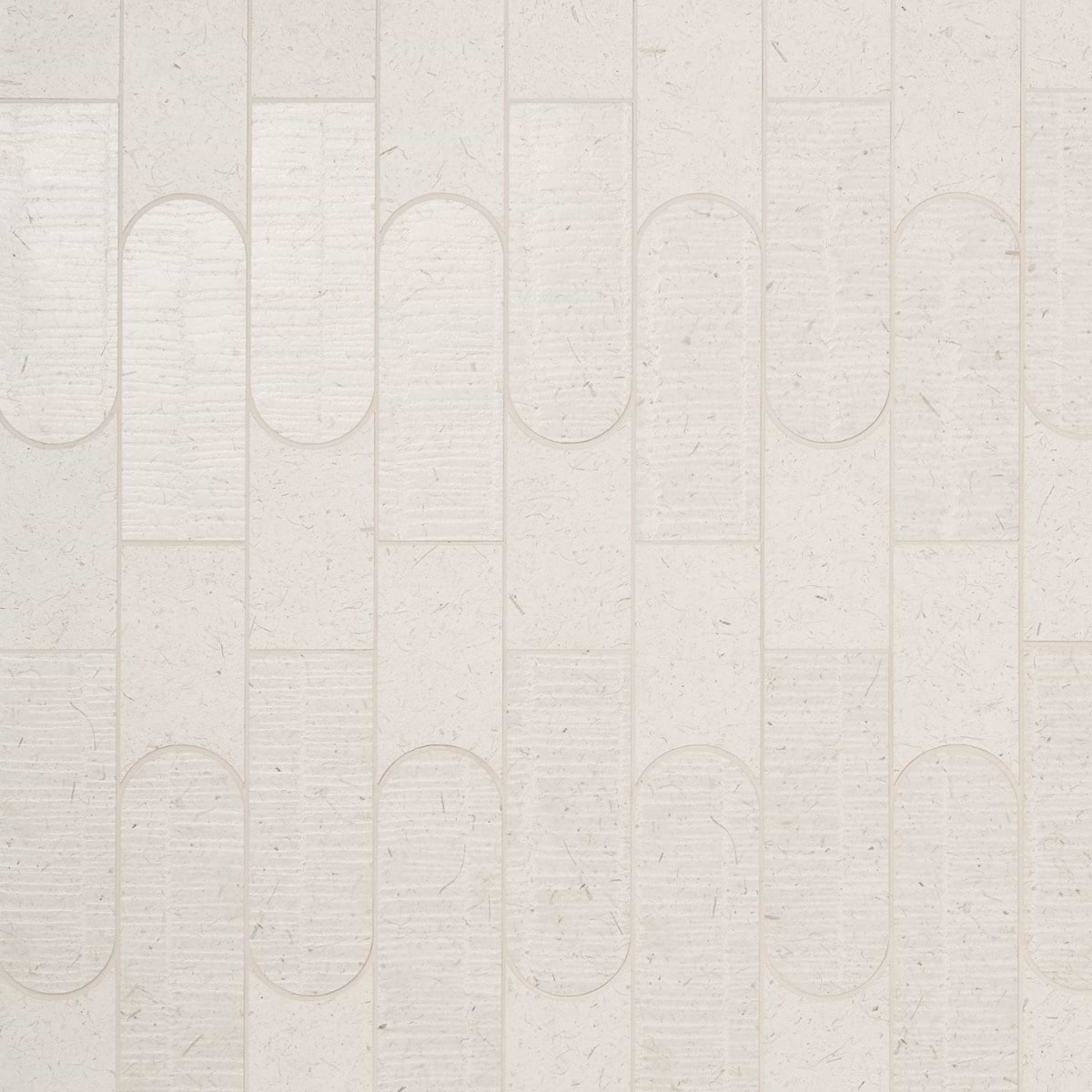 Hikari Tokyo Paper Cream Textured Matte Matte Porcelain Mosaic Tile