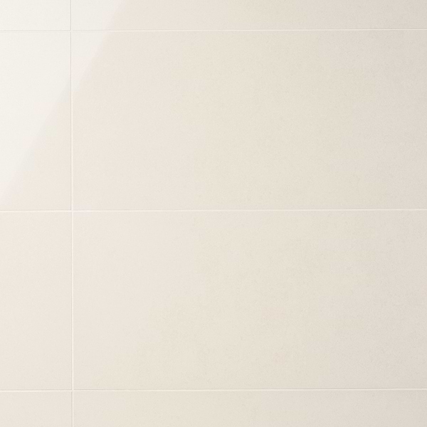 NewTech Bianco White 12x24 Double Loaded Polished Porcelain Tile
