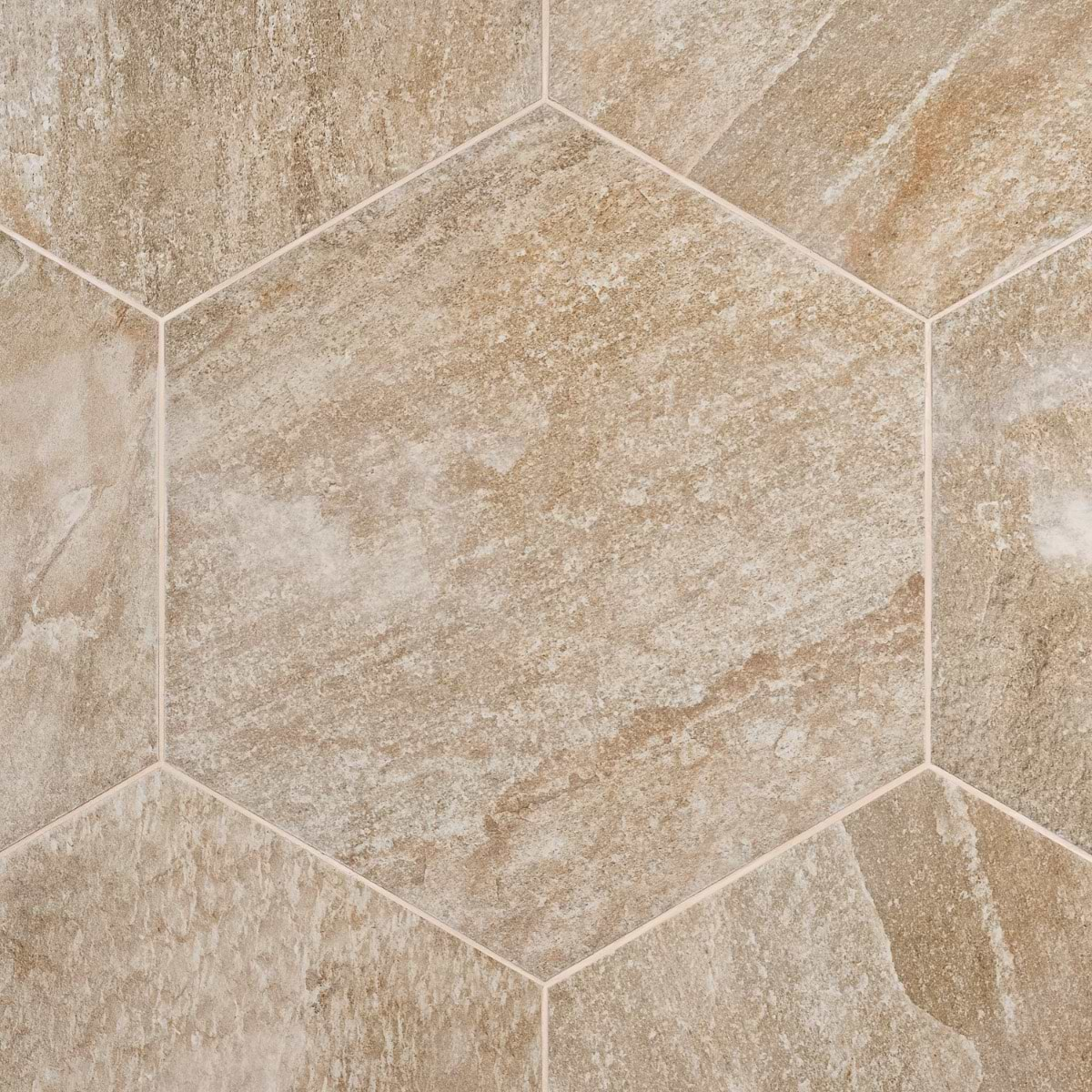 Shala Sand Beige 20" Hexagon Matte Porcelain Tile