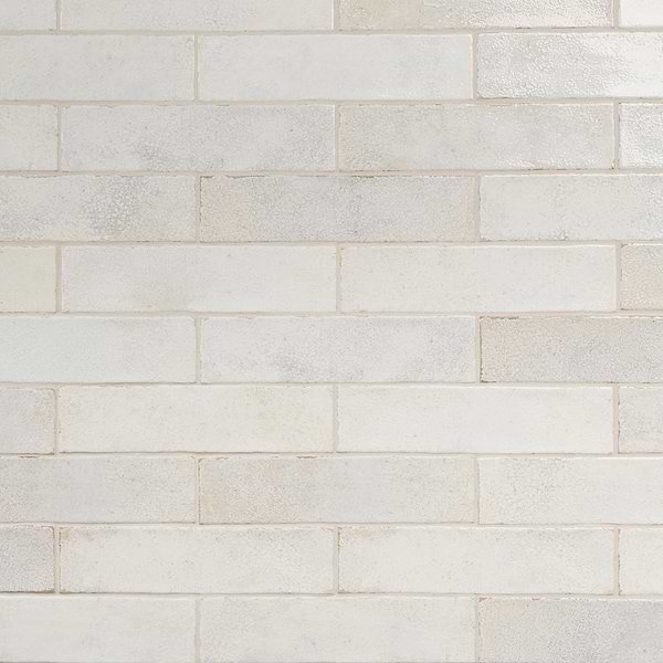 Kalay White 3x12 Glossy Ceramic Tile