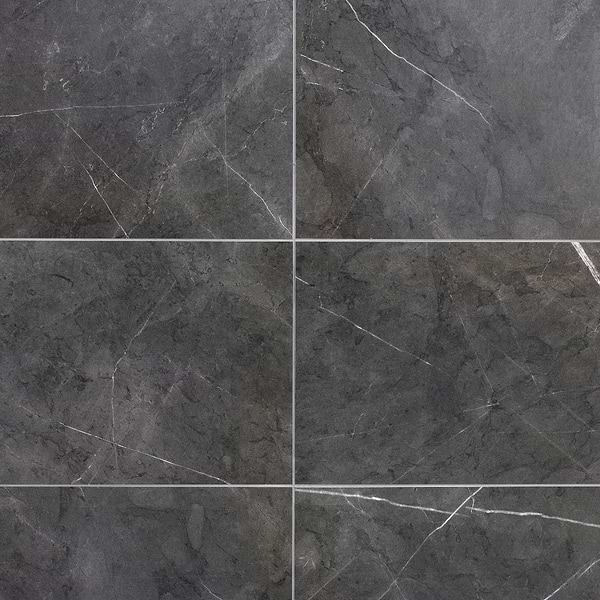 Marble Tech Amani Gray 12x24 Polished Porcelain Tile