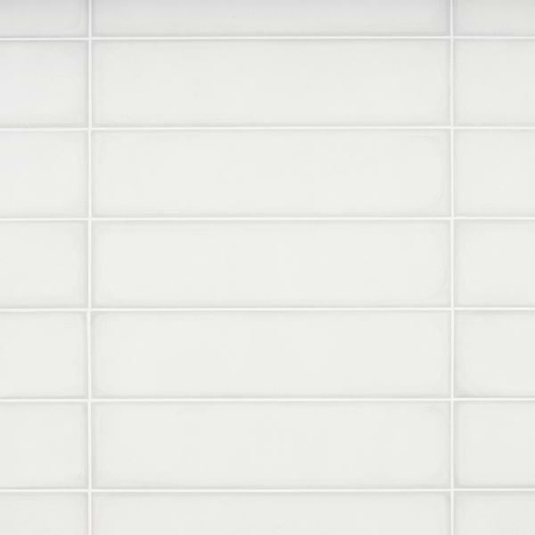 Stacy Garcia ArtBlock Bianco White 4x16 Matte Porcelain Tile