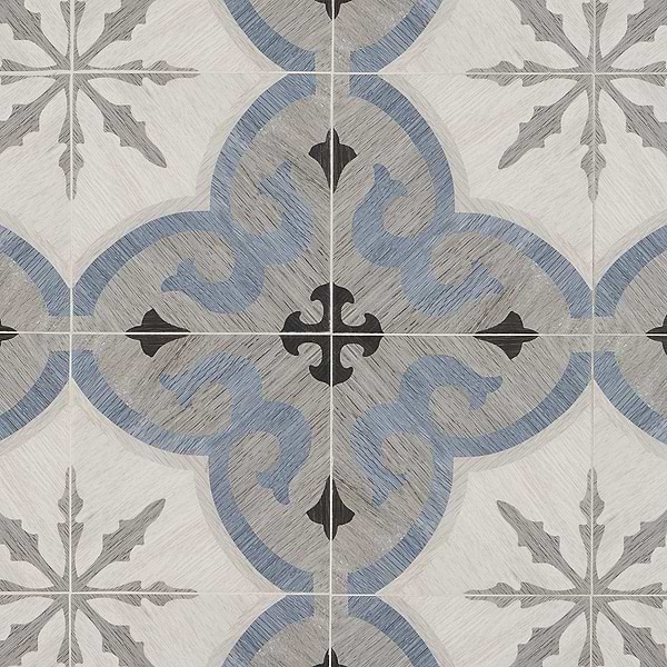 Delancey Briar Blue 8x8 Matte Porcelain Tile