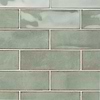 Los Lunas Green 4x12 Polished Ceramic Subway Wall Tile