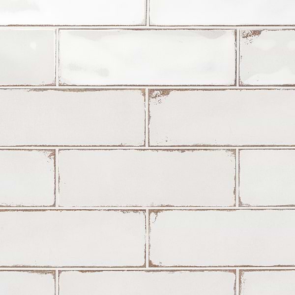 Los Lunas White 4x12 Polished Ceramic Subway Wall Tile