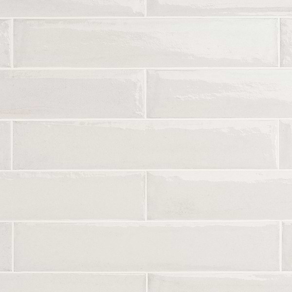 Paint Bianco White 3x16 Glossy Porcelain Subway Tile