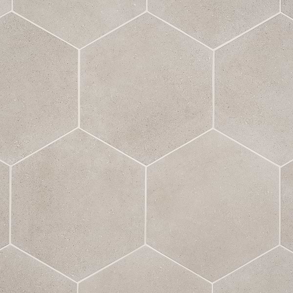 Pergola Taupe 12.5" Hexagon Matte Porcelain Tile