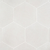 Pergola White 12.5" Hexagon Matte Porcelain Tile