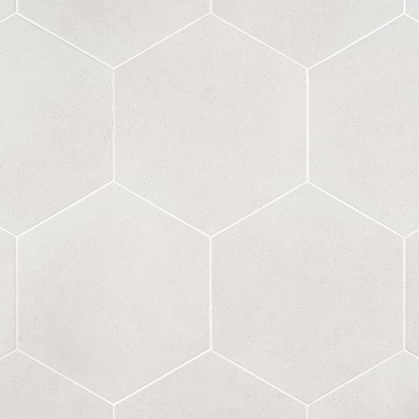 Pergola White 12.5" Hexagon Matte Porcelain Tile