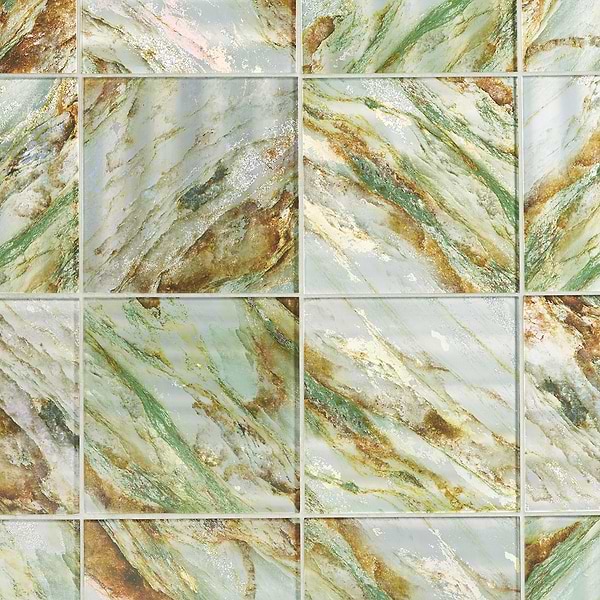 Gem Emerald Green 9x9 Polished Glass Tile