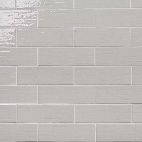 Kiln Silver 3x9 Polished Porcelain Subway Tile
