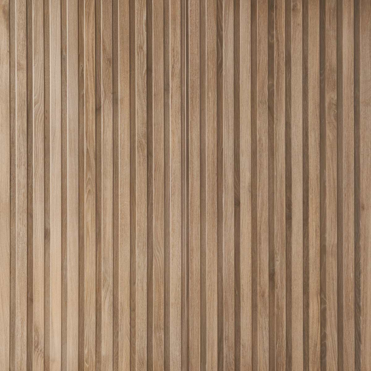 Nobu Ribbon Tan Brown 24x48 Wood Look Matte Fluted Porcelain Tile