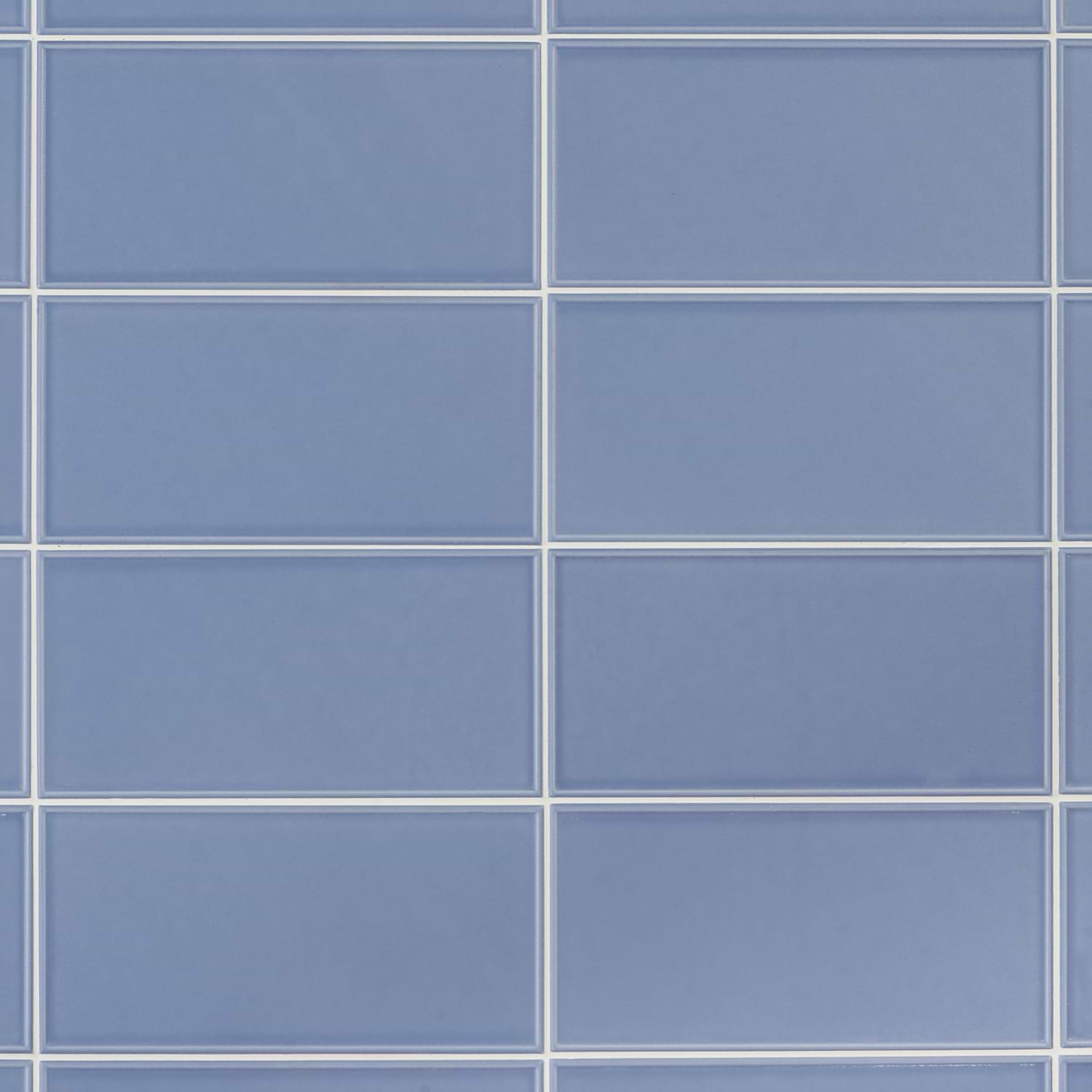 Stacy Garcia Maddox Frame Azul 4x8 Matte Ceramic Subway Tile