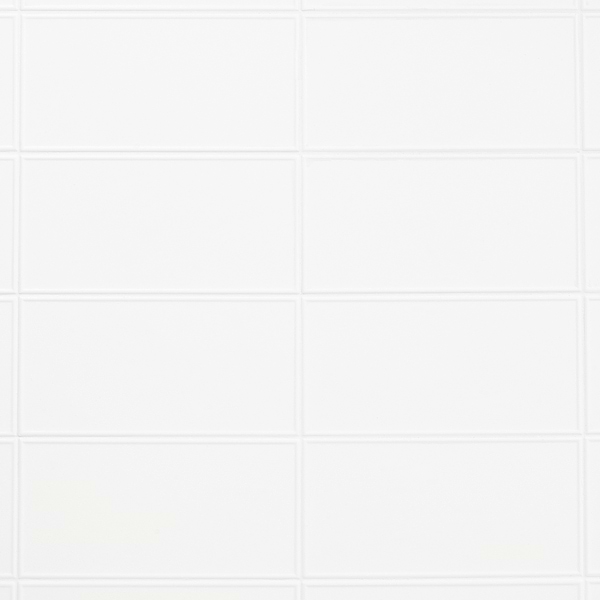 Stacy Garcia Maddox Frame White 4x8 Matte Ceramic Wall Tile