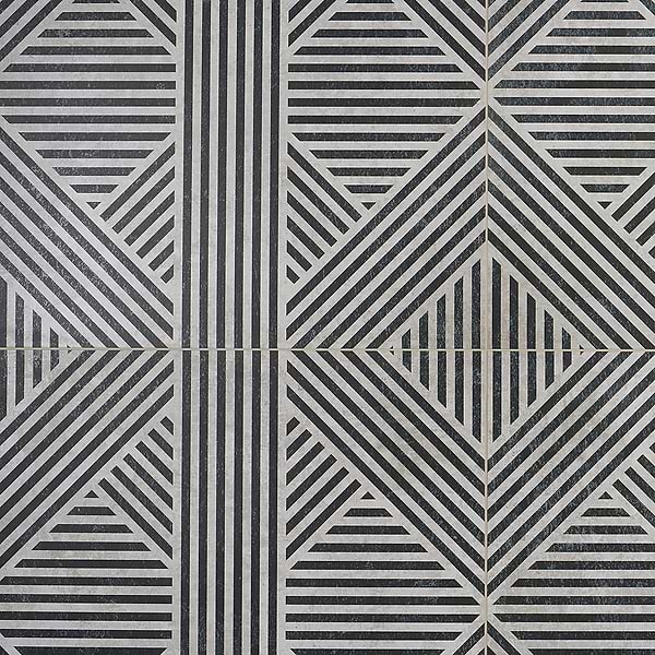 Nolita Black & White 24x24 Matte Porcelain Tile