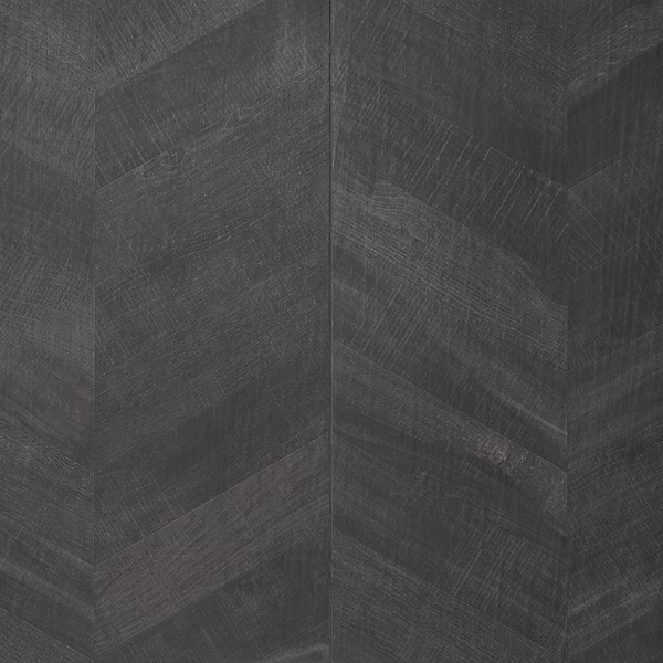 Kenridge Chevron Black 24x48 Wood Look Matte Porcelain Tile